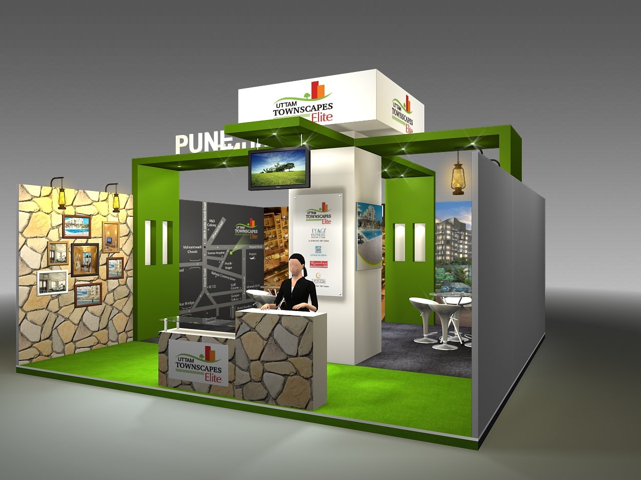 Exibition Stall Layout 3d